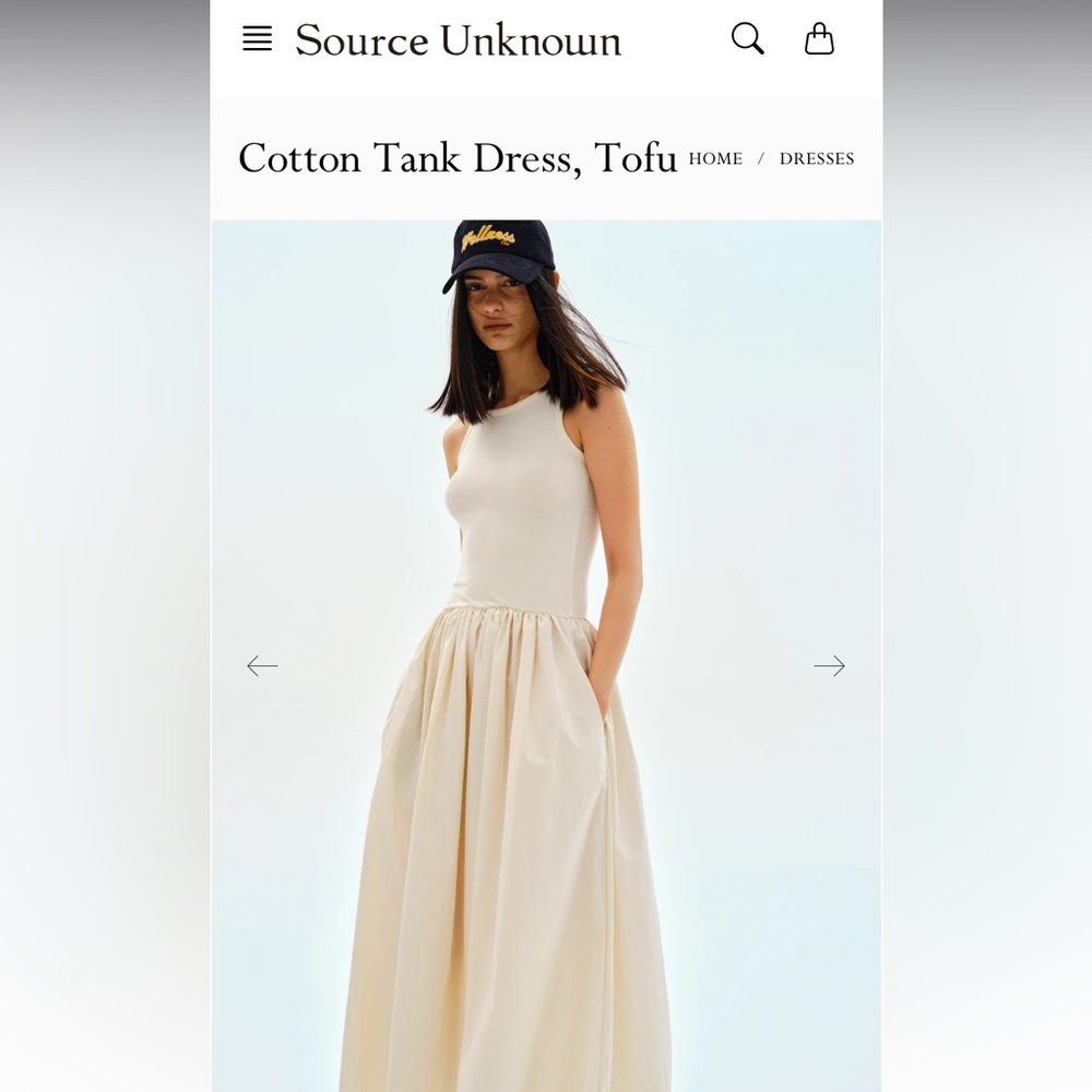 NWOT SOURCE UNKNOWN TANK DRESS